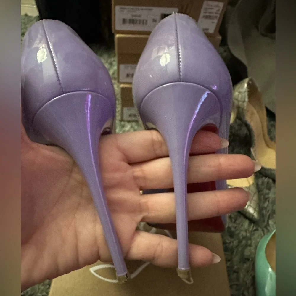 Pigalle Follies 100 Patent (color hortensia) - Picture 6 of 12